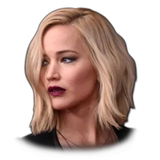 😊 Jennifer Lawrence actress, celebrity, portrait, blonde hair, woman telegram sticker