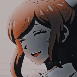 🌟 アニメ, 女の子, 笑顔, 表情, アニメーション whatsapp sticker