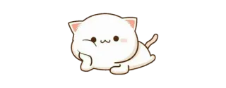 🙂 猫, かわいい, カワイイ, 動物, ペット, 漫画 telegram sticker