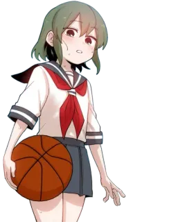 😂 Anime, Anak sekolah, Basket, Kawaii telegram sticker