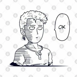 👍 OK OK, Zeichnung, Figur telegram sticker