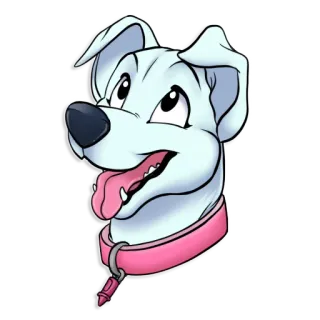 😀 perro, mascota, animal, cachorro, dibujos animados, lindo telegram sticker