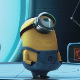 🍌 Minion Despicable Me Minion, Cartoon, Gelb, Figur, Lustig telegram sticker