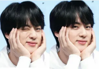 ☺️ Jin kpop, bts, idole, chanteur, célébrité, asiatique, garçon, membre telegram sticker