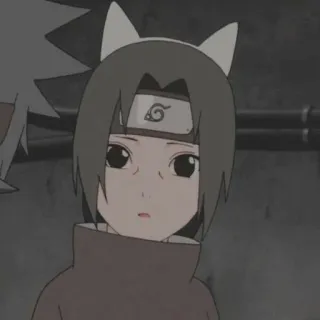 👁 Itachi Naruto Anime, Itachi, Naruto, Orejas de gato whatsapp sticker