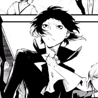 ♠ Osamu Dazai Bungou Stray Dogs Anime, Manga, Osamu Dazai, Bungou Stray Dogs, Personnage telegram sticker
