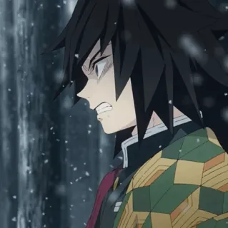 🌊 Giyu Tomioka Demon Slayer アニメ, 鬼滅の刃, 冨岡義勇, マンガ whatsapp sticker