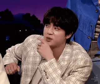 😉 Jin K-Pop, BTS, cantante, celebridad, retrato, Seokjin telegram sticker