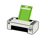💸 Go Broke impressora, adesivo, quebrado, máquina, papel telegram sticker