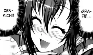 😃 ZEN-KICHI! GRAZIE... Anime, Manga, Japanisch, Glücklich, Danke, Mädchen telegram sticker