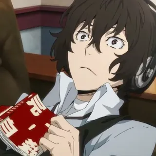 🍩 Osamu Dazai Bungou Stray Dogs Anime, Dazai, Bungou Stray Dogs, Osamu Dazai telegram sticker