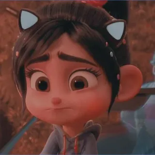 🦋 Vanellope von Schweetz Wreck-It Ralph Vanellope, Wreck-It Ralph, Disney, cartoon, character whatsapp sticker