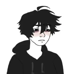 😕 character, emo, cartoon, meme, portrait telegram sticker