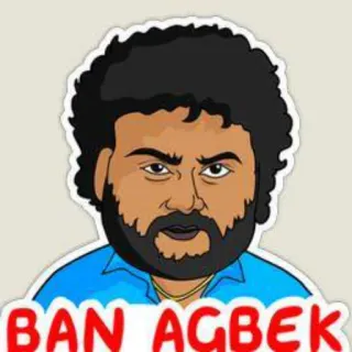 👿 BAN AGBEK whatsapp sticker