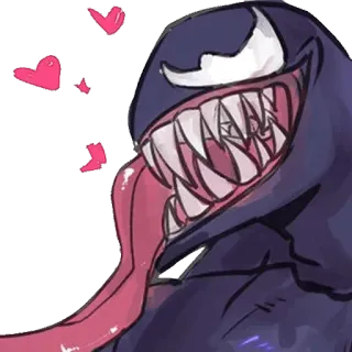 😍 Venom Venom, Marvel, Comicfigur, Symbiont, Alien, Antiheld telegram sticker