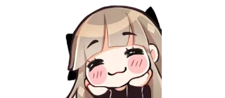 ☺️ Anime, Mädchen, Süß, Fröhlich, Erröten telegram sticker