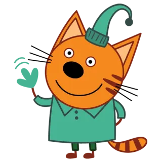 ✋️ Kid-E-Cats cartone animato, gatto, carino, bambini whatsapp sticker