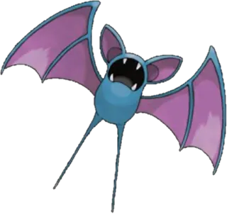 🔵 Zubat Pokemon pokemon, zubat, chauve-souris, vol, monstre telegram sticker