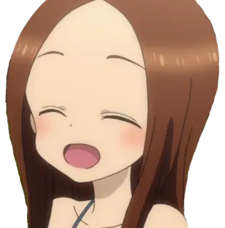 😄 Takagi Karakai Jouzu no Takagi-san Anime, Mangá, Karakai Jouzu no Takagi-san, Takagi telegram sticker