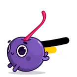 🏃‍♂️ ciliegia, frutta, cartone animato, adesivo telegram sticker