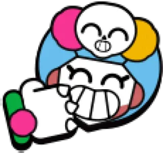 👍 Brawl Stars character Brawl Stars การ์ตูน, เกม, บรอว์ลสตาร์ส, มีความสุข telegram sticker