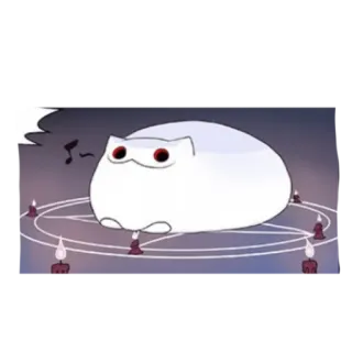 👍 kot, przywoływanie, rytuał, magia, świece, kreskówka telegram sticker