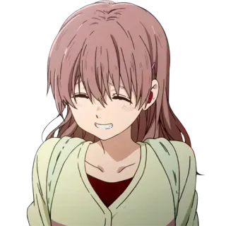 😆 Nishimiya Shoko A Silent Voice Anime, Personaje, Sonriendo, Chica, Lindo, A Silent Voice, Nishimiya Shoko whatsapp sticker