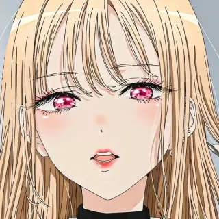 💈 Marin Kitagawa My Dress-Up Darling 애니메이션, 여자, 캐릭터, 키타가와 마린, 최애의 아이, 귀여운, 만화 whatsapp sticker
