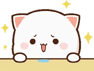 🤤 Katze, niedlich, Cartoon, Tier, Glitzer, fröhlich whatsapp sticker