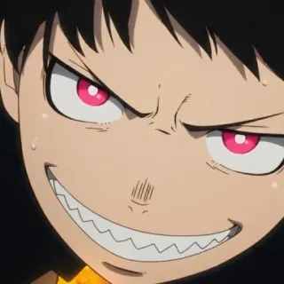 🔥 Shinra Kusakabe Fire Force Anime, Fire Force, Shinra Kusakabe, Manga, Teufel, Lächeln whatsapp sticker