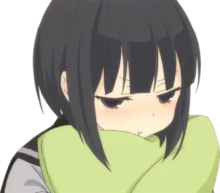 😤 anime, girl, cute, sad, manga telegram sticker