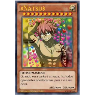 👑 Natsu $NATSU$
Quando essa carta é ativada, faz todos
oponentes obedecerem, pois ele é um
deus. Anime, Corações, Jogo de cartas, Fanart telegram sticker