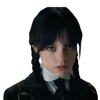 😃 Wednesday Addams Wednesday Wandinha Addams, Wandinha, Jenna Ortega, Netflix, sombrio, tenebroso, Família Addams telegram sticker