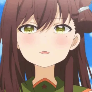 📀 Anime Mädchen, Anime Charakter, Niedlich, Mädchen, Lächeln, Fröhlich telegram sticker