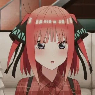 🦋 Nino Nakano The Quintessential Quintuplets Anime, Gadis, Rambut Merah, Nino Nakano, The Quintessential Quintuplets whatsapp sticker