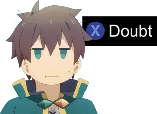 🤔 Doubt doubt, meme, internet, reaction, expression telegram sticker