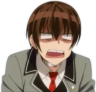 😡 anime, shocked, confused, expression, cartoon whatsapp sticker