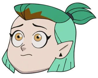 😧 Amity Blight The Owl House การ์ตูน, ตัวละคร, อามิตี้ ไบลท์, บ้านนกฮูก, แม่มด, แอนิเมชั่น telegram sticker
