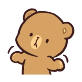 🤷‍♂️ bear, cute, animal, cartoon, sticker telegram sticker