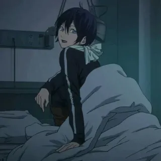 💎 Yato Noragami Anime, Charakter, Noragami, Yato, Fanart, lächelnd telegram sticker