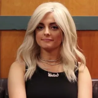 😏 Bebe Rexha Bebe Sänger, Promi, platinblonde, blond telegram sticker