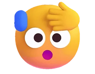 😅 อีโมจิ, สับสน, กำลังคิด, คำถาม, สีหน้า, ใบหน้า, สีเหลือง telegram sticker
