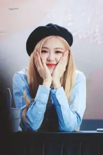 🌸 Roseanne Park donna, K-pop, cantante, celebrità, ritratto, Rosé, Blackpink whatsapp sticker