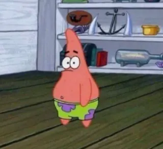 ⭐️ Patrick Star SpongeBob SquarePants 뚱이, 스폰지밥, 만화, 니켈로디언, 불가사리, 웃긴 telegram sticker