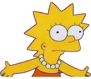 🤷‍♀ Lisa Simpson The Simpsons Lisa Simpson, Die Simpsons, Cartoon, Figur, Gelb, Frage telegram sticker
