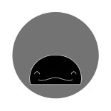 🐳 blob, cute, simple, outline, face, minimalist telegram sticker