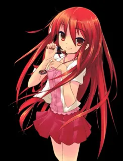 🍦 Anime, Cabelo ruivo, Garota, Kawaii, Desenho animado, Mangá telegram sticker
