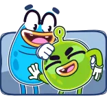 🤜 cartoon, friends, animation, characters, sticker telegram sticker