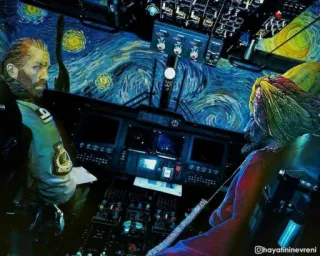 👂 Hubschrauber, Militär, Pilot, Flugzeug, Cockpit, Luftfahrt telegram sticker