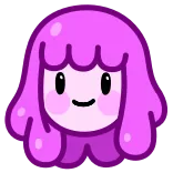 😁 cartoon, cute, blob, purple, character whatsapp sticker